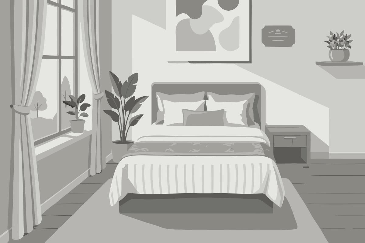 Einzelbett im gemischten 6-Bett-Schlafsaal